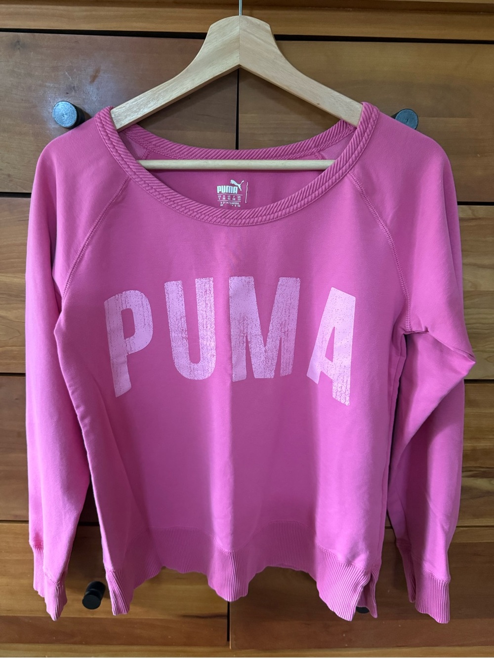 Puma Women's Bright Pink Crewneck Sweatshirt Size S